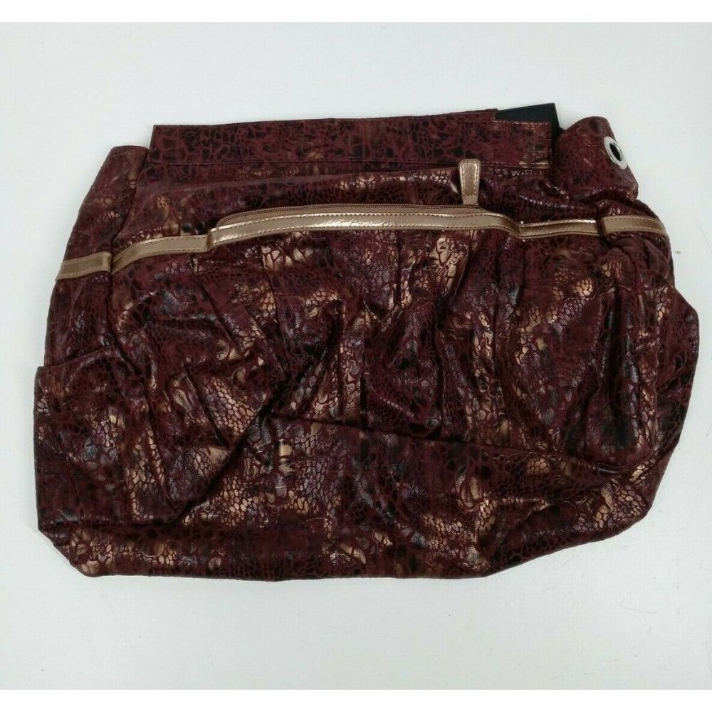 NWOT Miche Bag Pheobe Purple Fabric & Faux Leather Large Handbag Shell Retired